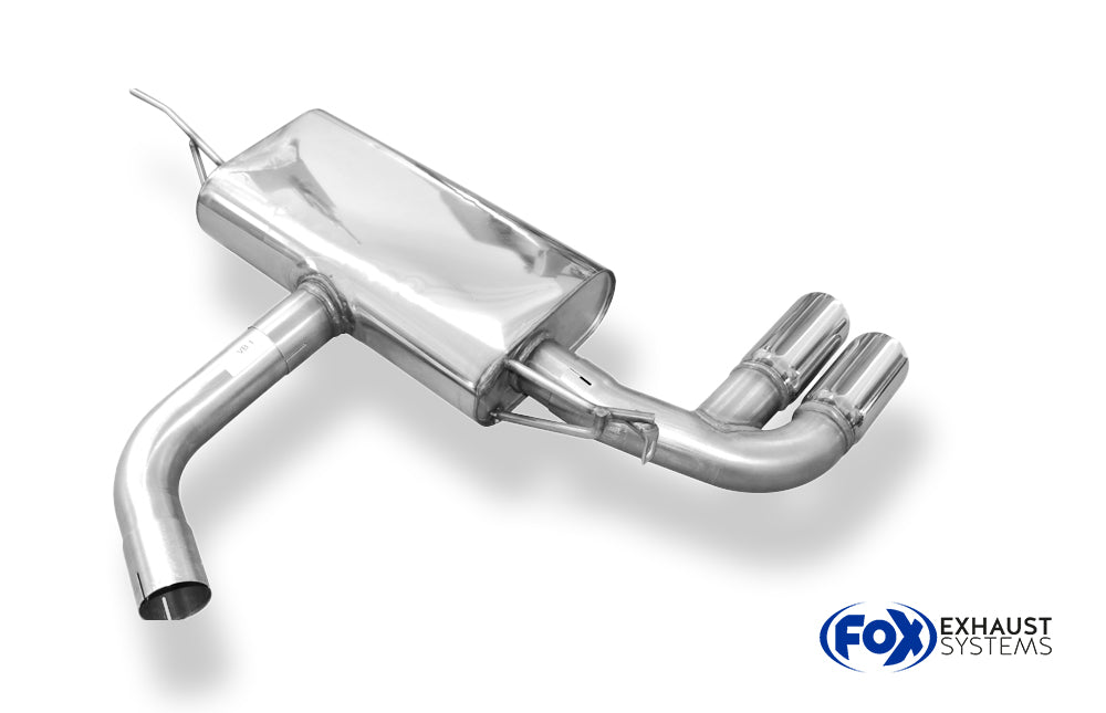 Fox passend fürVW Golf VII - mit starrer Hinterachse Endschalldämpfer einseitig - 2x80 Typ 16