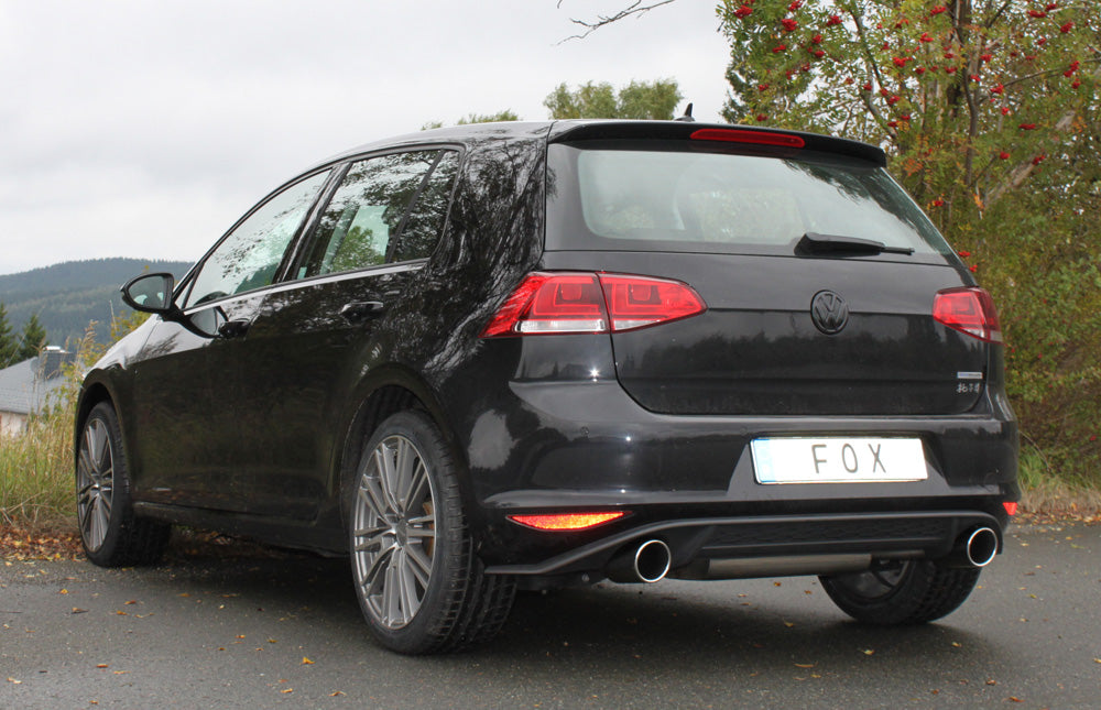 Fox passend fürVW Golf VII  - Einzelradaufhängung - GTI-Optik Endschalldämpfer rechts/links - 1x100 Typ 16 rechts/links