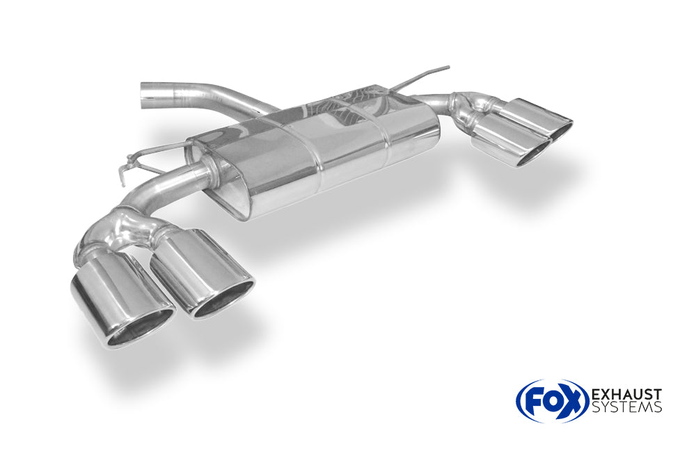 Fox passend fürVW Golf VII Facelift starre Hinterachse Endschalldämpfer rechts/links - 2x115x85 Typ 32 rechts/links