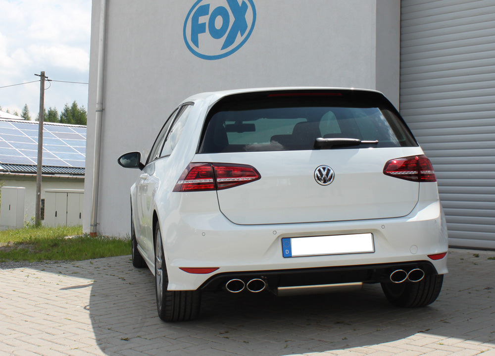 Fox passend fürVW Golf VII 4-Motion R-Optik Endschalldämpfer quer Ausgang rechts/links - 2x115x85 Typ 32 rechts/links