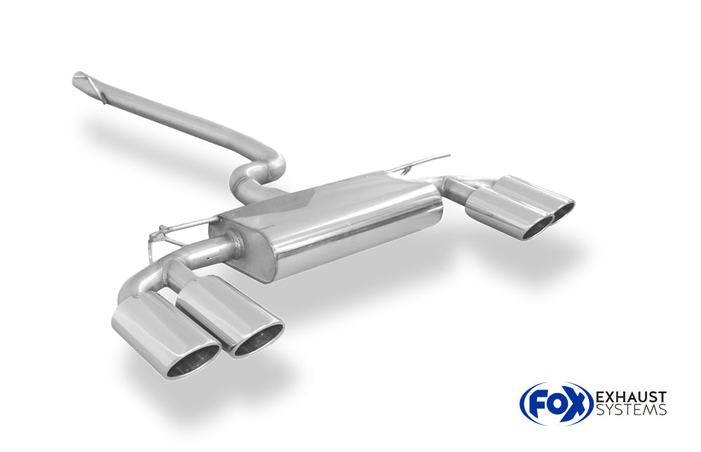Fox passend fürVW Golf VII 4-Motion R-Optik Endschalldämpfer quer Ausgang rechts/links - 2x115x85 Typ 32 rechts/links