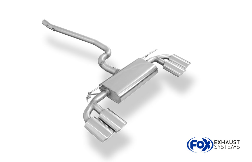 Fox passend für VW Golf VII 4-Motion R-Optik Endschalldämpfer quer Ausgang rechts/links - 2x115x85 Typ 32 rechts/links