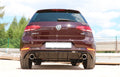 Fox passend für VW Golf VII Facelift Einzelradaufhängung - Einsatz schwarz Endschalldämpfer rechts/links - 1x100 Typ 25 rechts/links inkl. Heckeinsatz schwarz lackiert