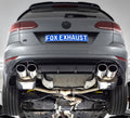 Fox passend für VW Golf VII Variant R - 4-Motion End- und Vorschalldämpfer - 2x115x85 Typ 32 rechts/links