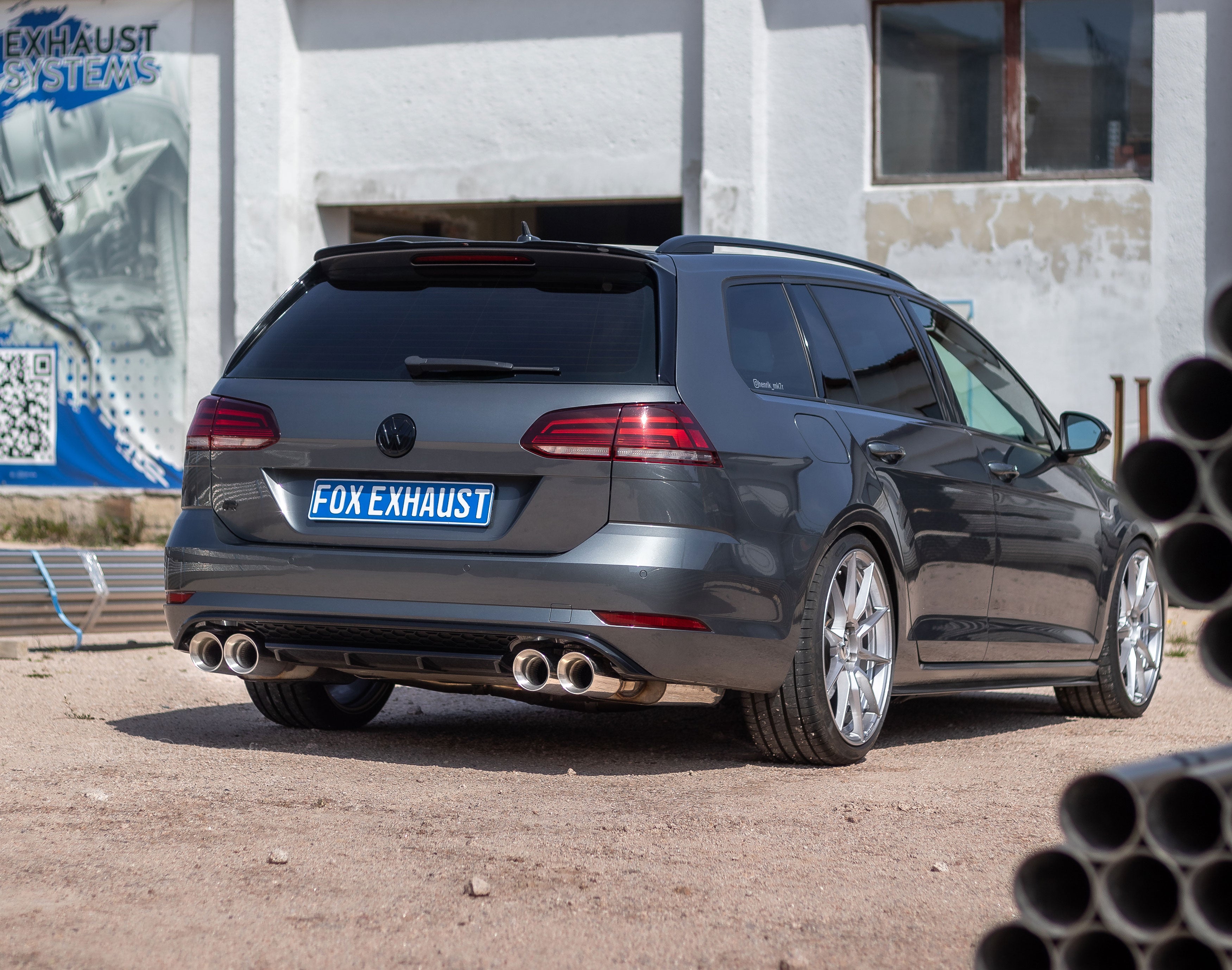 Fox passend für VW Golf VII Variant R - 4-Motion Endrohre - 2x100 Typ 29 rechts/links