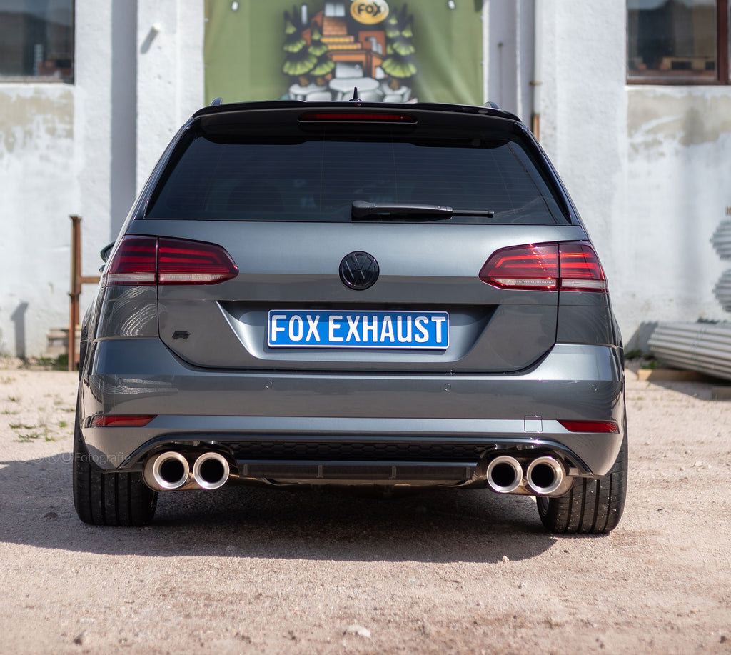 Fox passend für VW Golf VII Variant R - 4-Motion End- und Vorschalldämpfer - 2x100 Typ 29 rechts/links