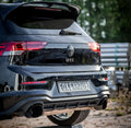 Fox passend für VW Golf 8 GTI End- und Vorschalldämpfer Ausgang rechts/links 80mm - 1x160x130mm Typ 38 rechts/links schwarz keramikbeschichtet