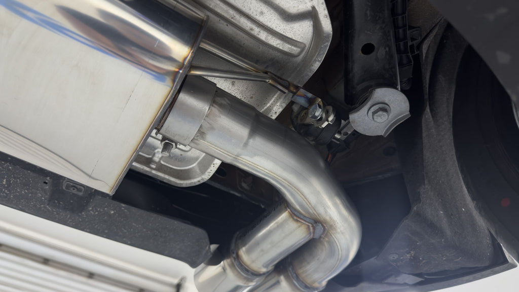 Fox passend für VW Golf 8 GTD Endschalldämpfer mit Verbindungsrohr - 2x90 Typ 25