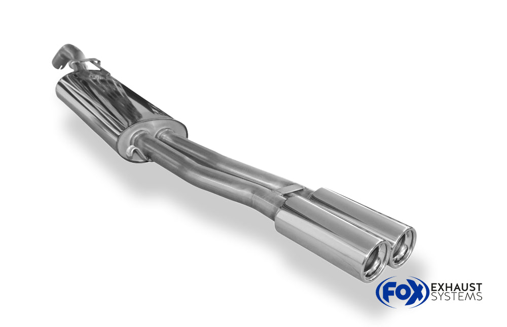 Fox passend fürVW Jetta II 19E Endschalldämpfer - 2x80 Typ 13