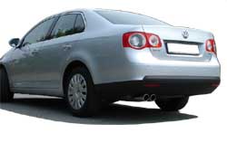 Fox passend fürVW Jetta V/ Golf V Variant Endschalldämpfer - 2x76 Typ 17