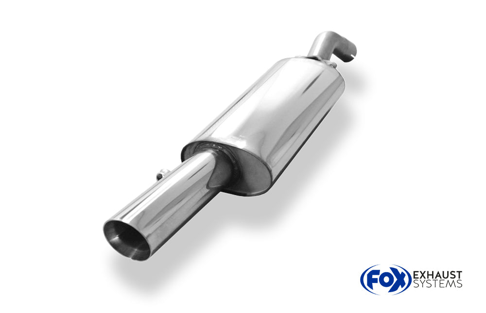 Fox passend für VW Corrado G60 Endschalldämpfer Ø63,5 - 1x90 Typ 25