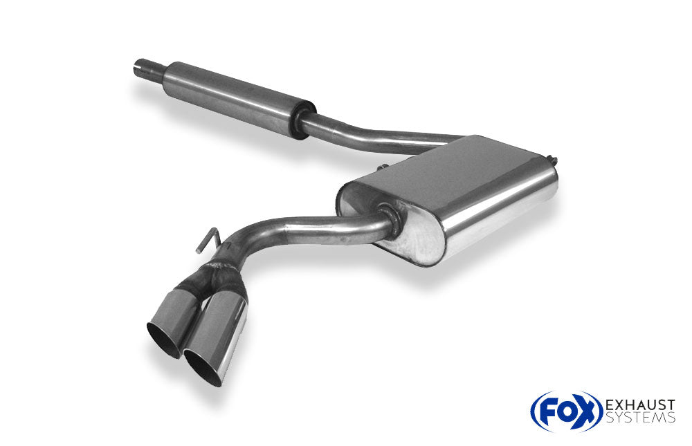 Fox passend fürVW Corrado G60 Halbanlage ab Kat Side Pipe - 2x70 Typ 10