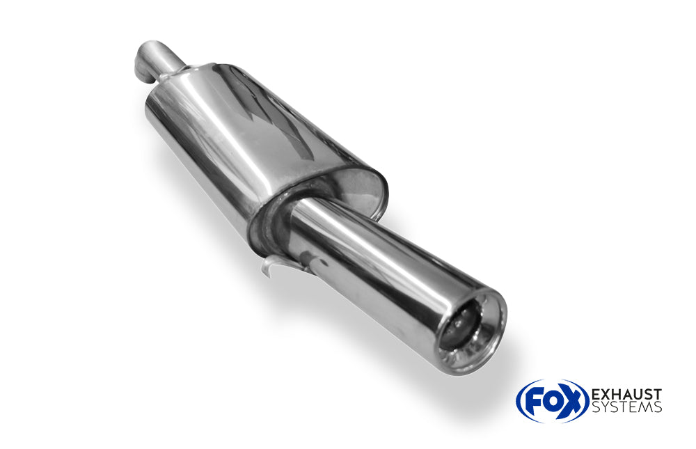 Fox passend für VW Corrado G60 Endschalldämpfer Ø55mm - 1x90 Typ 13