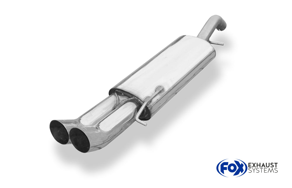 Fox passend fürVW Corrado 16V Endschalldämpfer - 2x76 Typ 18