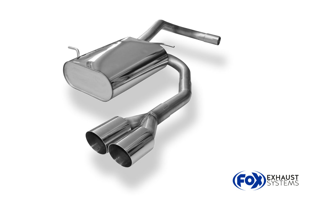 Fox passend fürVW Lupo 6X Endschalldämpfer Ausgang mittig - 2x80 Typ 14