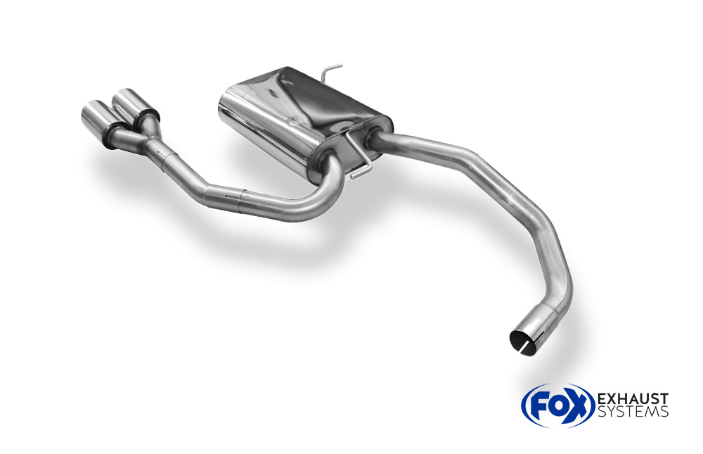 Fox passend fürVW Lupo 6X Endschalldämpfer Ausgang mittig - 2x80 Typ 14