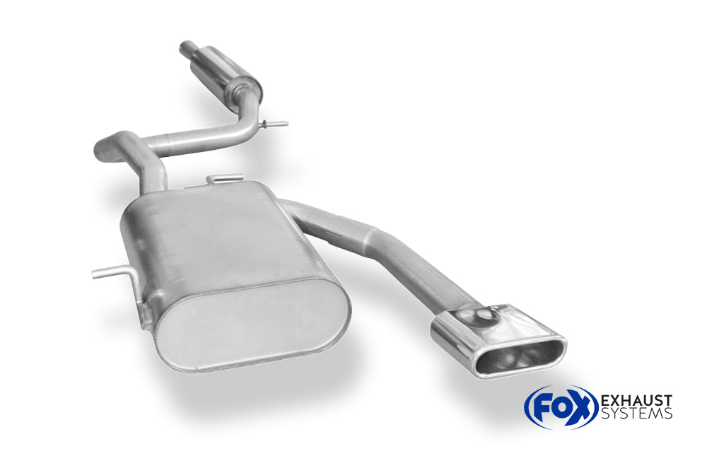 Fox passend fürVW Lupo 6X Endschalldämpfer Ausgang mittig - 130x50 Typ 52