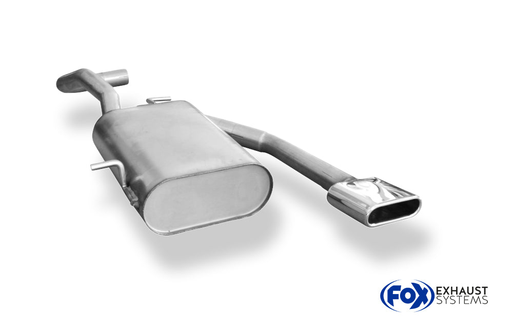 Fox passend fürVW Lupo 6X Endschalldämpfer Ausgang mittig - 130x50 Typ 52