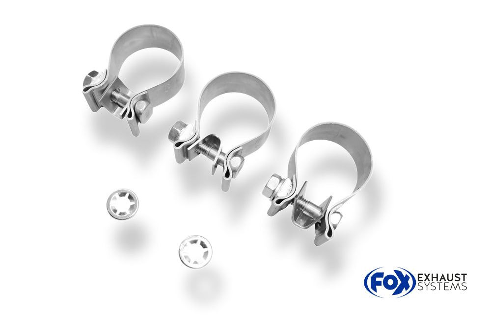 Fox passend fürVW Lupo 6X Endschalldämpfer Ausgang mittig - 2x80 Typ 14