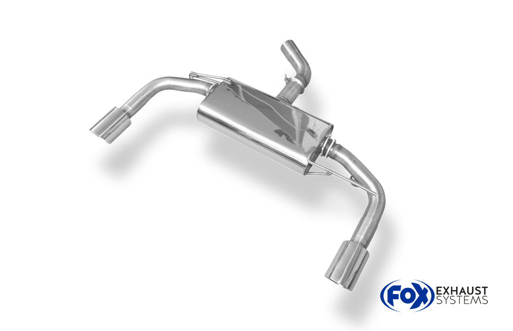 Fox passend fürVW Beetle 2,0l - 16 (5C) Coupe & Cabrio Endschalldämpfer Ausgang rechts/links - 1x100 Typ 25 rechts/links