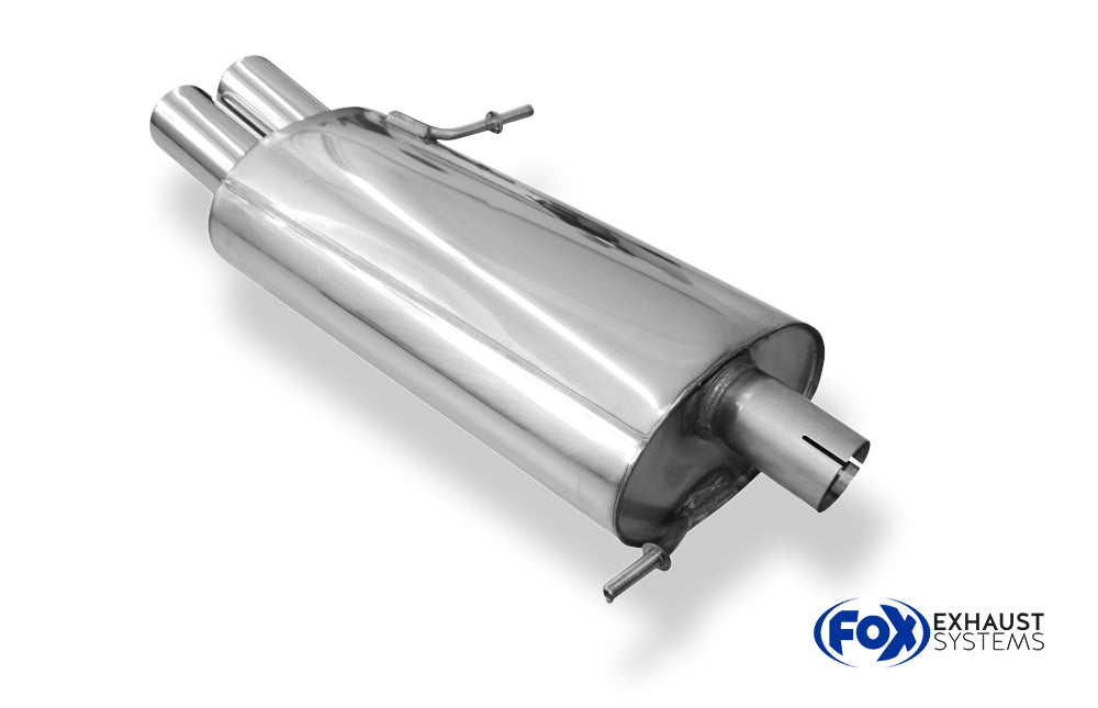 Fox passend fürVW Sharan Typ 7M Endschalldämpfer - 2x80 Typ 13