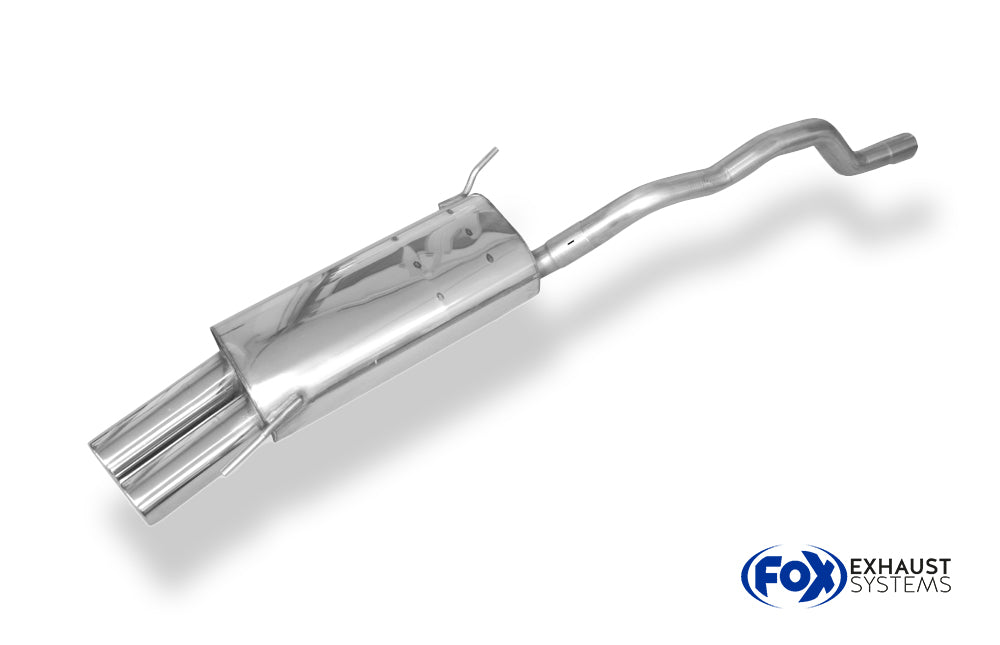Fox passend fürVW Bus T4 Syncro Endschalldämpfer inkl. Verbindungsrohr mit Halter - 2x80 Typ 13
