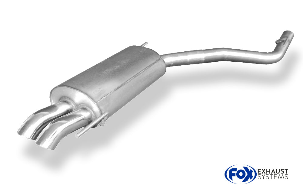 Fox passend fürVW T4 - Frontantrieb - Bus/ Transporter/ Multivan/ Caravelle Endschalldämpfer - 2x63 Typ 28