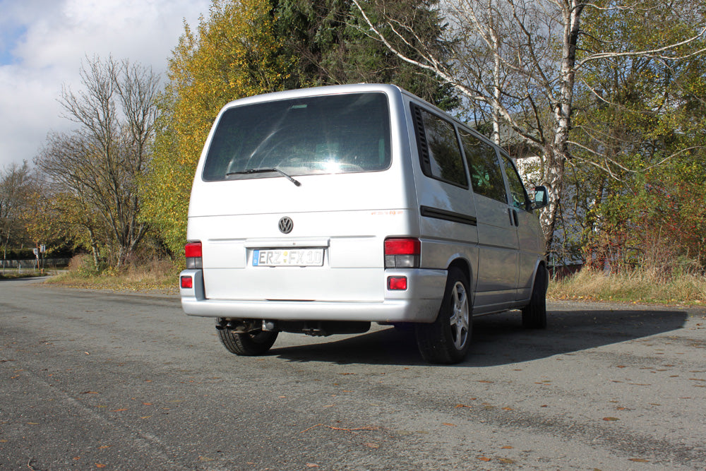 Fox passend für VW T4 - Frontantrieb - Bus/ Transporter/ Multivan/ Caravelle Endschalldämpfer - 2x63 Typ 28