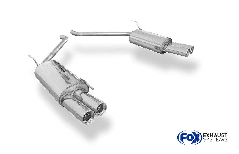 Fox passend fürVW Bus T4 Endschalldämpfer rechts/links - 2x80 Typ 13 rechts/links