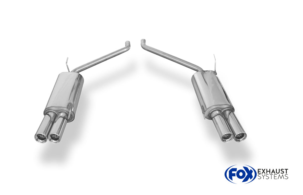 Fox passend für VW Bus T4 Endschalldämpfer rechts/links - 2x80 Typ 13 rechts/links