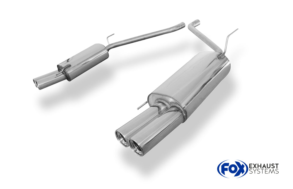 Fox passend fürVW Bus T4 Endschalldämpfer rechts/links - 2x80 Typ 13 rechts/links