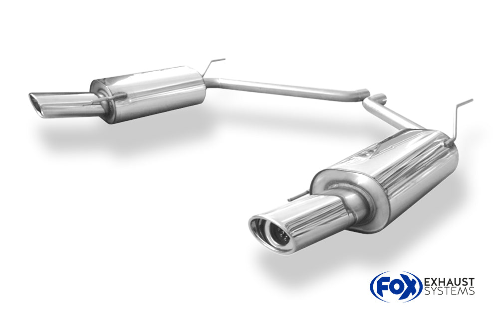 Fox passend fürVW Bus T4 Endschalldämpfer rechts/links einflutig - 115x85 Typ 33 rechts/links