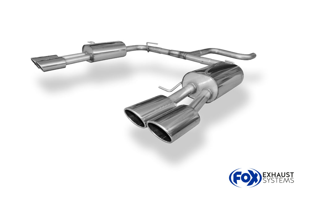 Fox passend fürVW Bus T5/ T6 Endschalldämpfer Ausgang rechts/links - 2x115x85 Typ 32 rechts/links