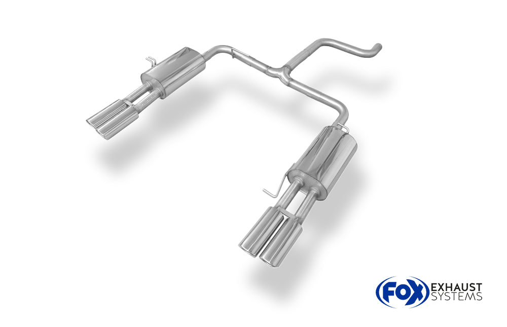 Fox passend für VW Bus T5/ T6 Endschalldämpfer Ausgang rechts/links - 2x88x74 Typ 33 rechts/links