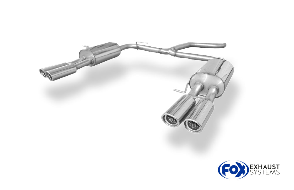 Fox passend fürVW Bus T5/ T6 Endschalldämpfer Ausgang rechts/links - 2x88x74 Typ 33 rechts/links