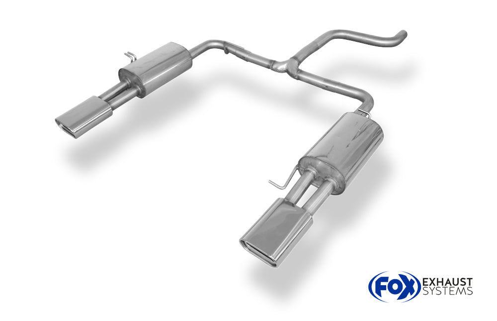 Fox passend fürVW Bus T5/ T6 Endschalldämpfer Ausgang rechts/links - 160x80 Typ 53 rechts/links