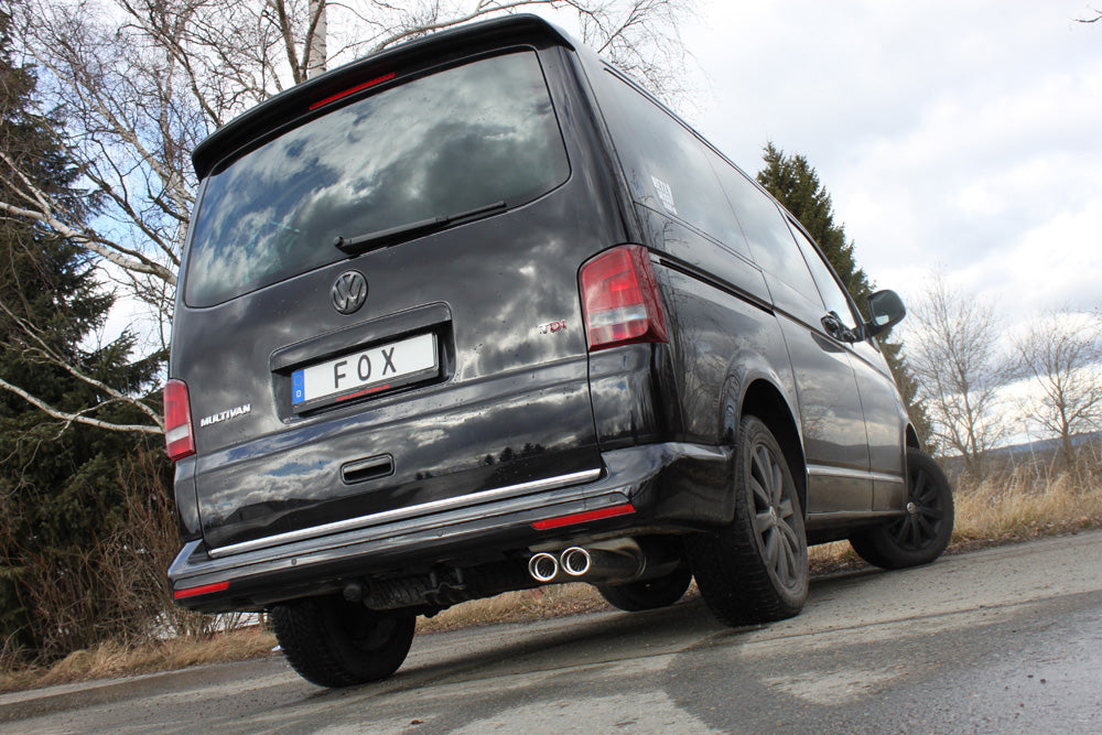 Fox passend fürVW Bus T5/ T6 Endschalldämpfer - 2x88x74 Typ 33