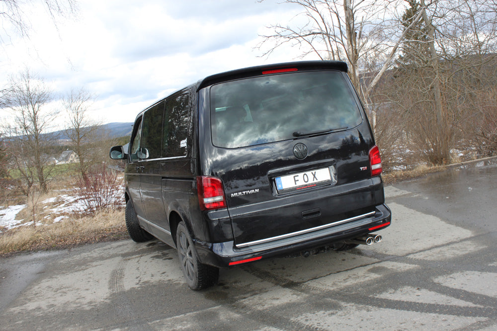 Fox passend für VW Bus T5/T6 4MOTION Endschalldämpfer - 2x88x74 Typ 33
