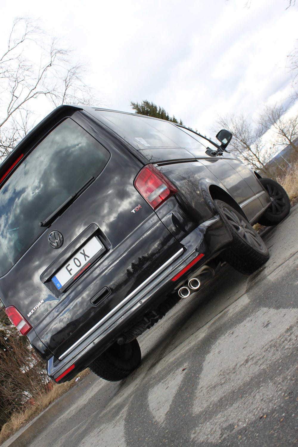 Fox passend fürVW Bus T5/ T6 Endschalldämpfer - 2x88x74 Typ 33