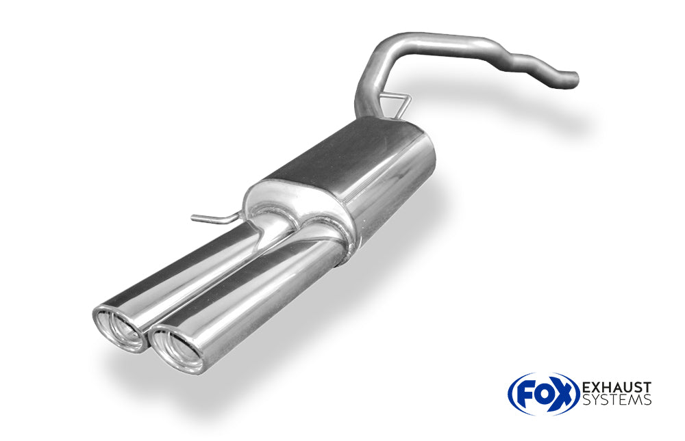 Fox passend fürVW Bus T5/ T6 Endschalldämpfer - 2x88x74 Typ 33