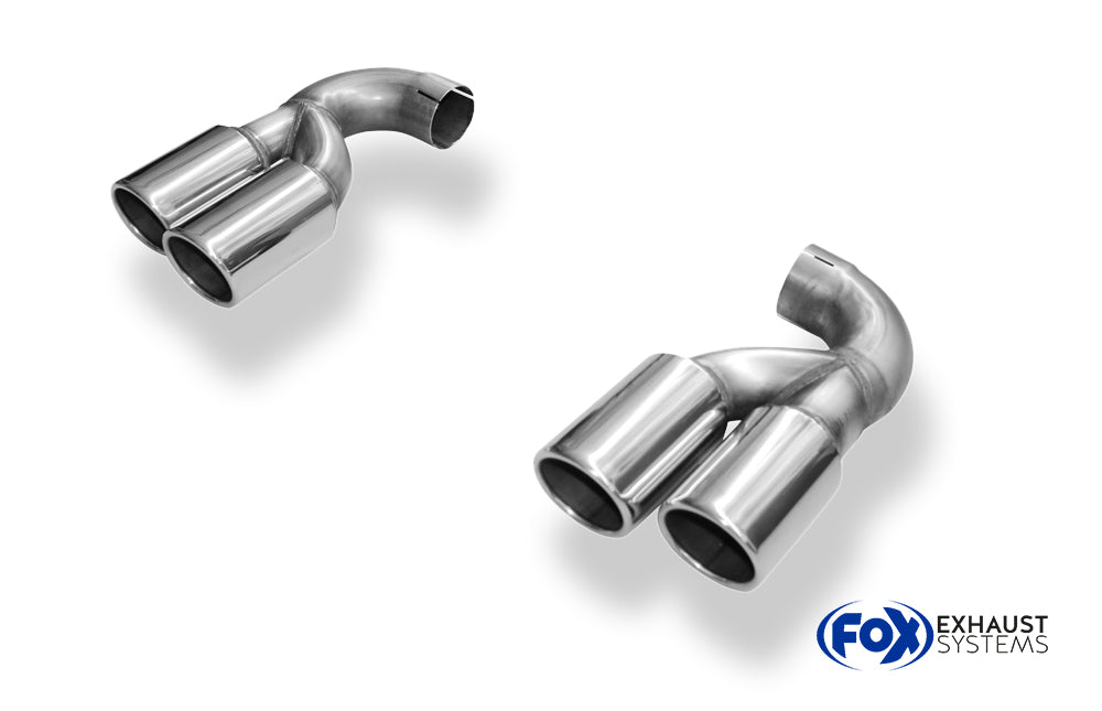 Fox passend fürVW Touareg Typ 7L Endrohrpaar zum Anstecken - 2x90 Typ 16 rechts/links