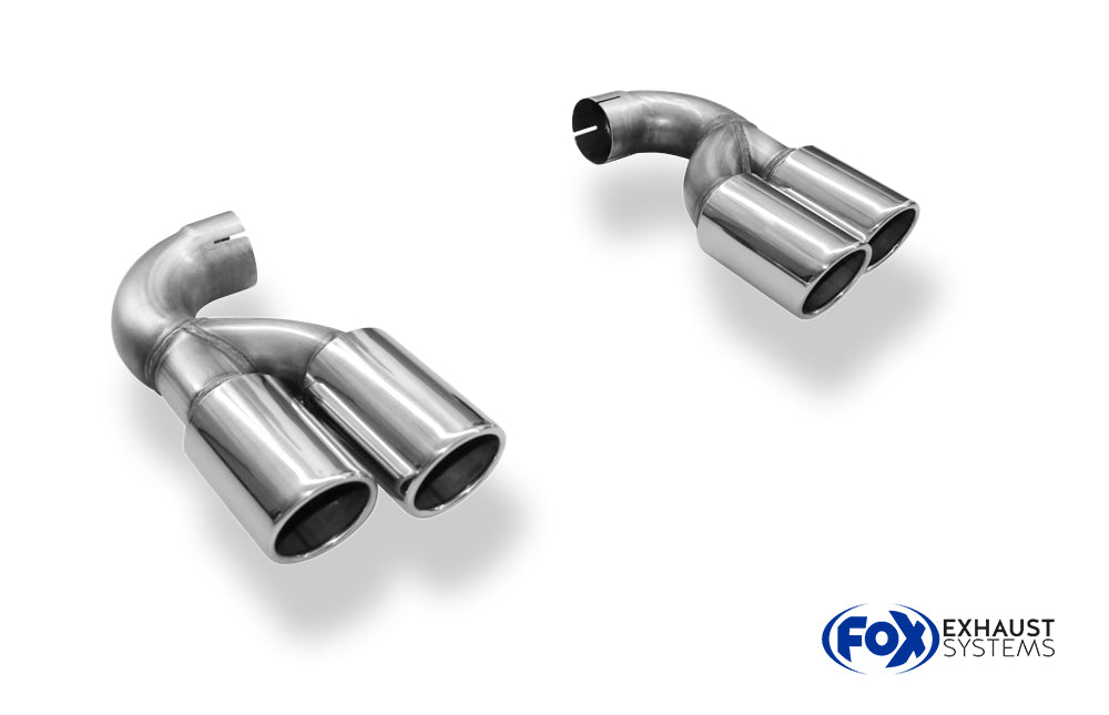 Fox passend fürVW Touareg Typ 7L Endrohrpaar zum Anstecken - 2x90 Typ 16 rechts/links