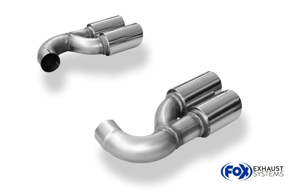 Fox passend fürVW Touareg Typ 7L Endrohrpaar zum Anstecken - 2x90 Typ 16 rechts/links