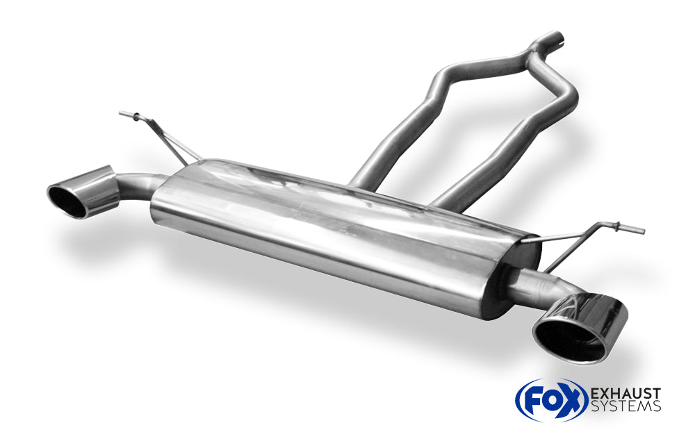 Fox passend fürVW Touareg Typ 7L Endschalldämpfer Ausgang rechts/links - 140x90 Typ 32 rechts/links