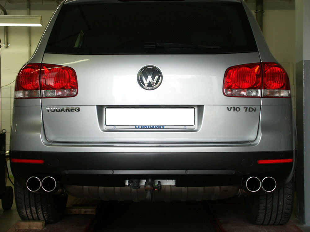 Fox passend für VW Touareg Typ 7L Endrohrpaar zum Anschweißen - 2x90 Typ 16 rechts/links