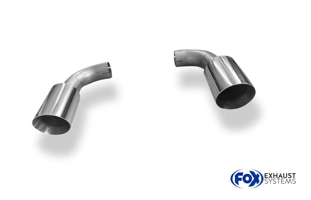 Fox passend fürVW Touareg Typ 7P Endrohrpaar zum Anstecken für den originalen Endschalldämpfer - 1x114 Typ 25 rechts/links