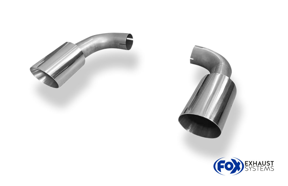 Fox passend für VW Touareg Typ 7P Endrohrpaar zum Anstecken für den originalen Endschalldämpfer - 1x114 Typ 25 rechts/links