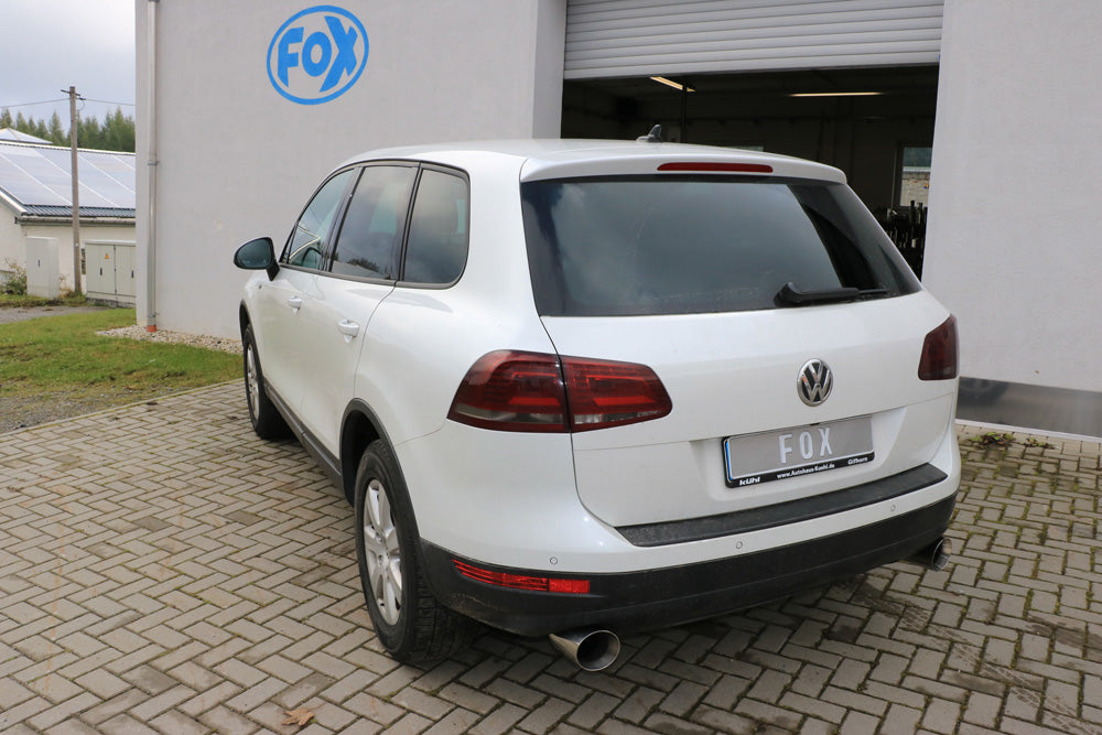 Fox passend fürVW Touareg Typ 7P Endrohrpaar zum Anstecken für den originalen Endschalldämpfer - 1x114 Typ 25 rechts/links