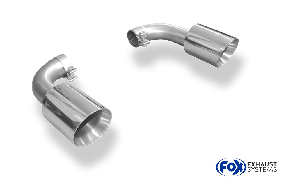 Fox passend fürVW Touareg Typ 7P Endrohrpaar zum Anstecken für den originalen Endschalldämpfer - 1x125 Typ 25 rechts/links