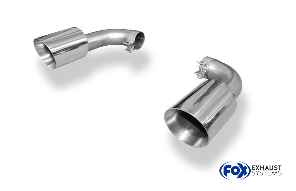 Fox passend fürVW Touareg Typ 7P Endrohrpaar zum Anstecken für den originalen Endschalldämpfer - 1x125 Typ 25 rechts/links
